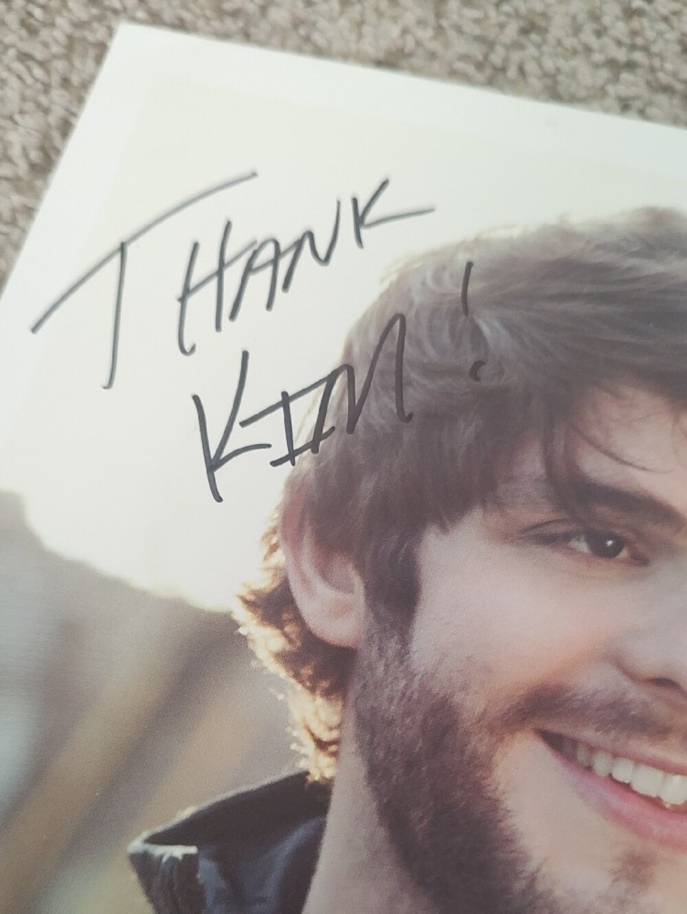 Thomas Rhett PERSONALIZED Autograph - Picture 2 of 5